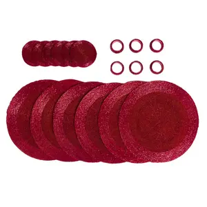 18 Piece Placemat Set Red