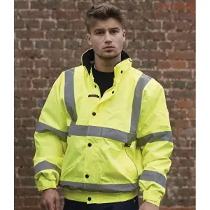 Warrior Memphis High Visibility Bomber Jacket / Safety Wear / Workwear