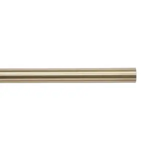 GoodHome Antiki Antique brass effect Curtain pole, (L)2m (Dia)28mm