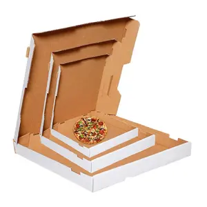 10 x 10" Pizza Boxes Plain White Postal Box Takeaway Style Boxes