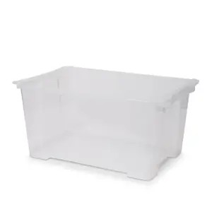 Form Kaze Clear 43L Large Plastic Stackable Storage box