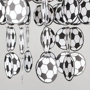 ValueLights Children's Black And White Football Bedroom/Nursery Ceiling Pendant Light Shade