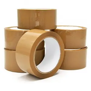 288 Rolls 50mm x 66m Brown Acrylic Super Sticky Packaging Tape for Sealing Parcels & Boxes