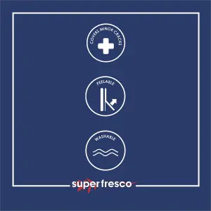 Superfresco Esme Textured Blue Wallpaper