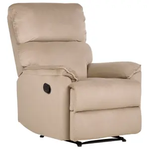 Armchair EVERTON Fabric Light Brown