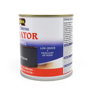 Rustins Quick Drying Radiator Enamel Satin - Grey 500ml