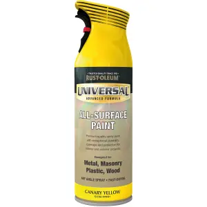 Rust-Oleum Universal Canary yellow Gloss Multi-surface Protector Spray paint, 400ml