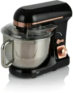 Tower T12033RG 3-In-1 5L Stand Mixer With 6 Speeds And Pulse Setting, 1000W, Rose Gold