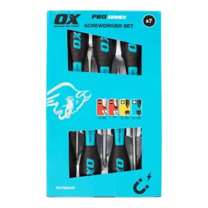 OX Pro 7 piece Standard Mixed Screwdriver set