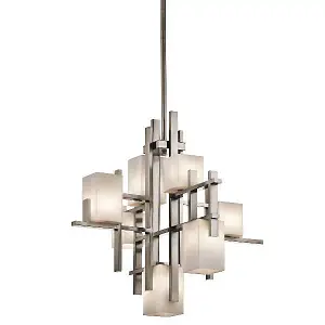 Luminosa City Lights 7 Light Pendant Chandelier Light Classic Pewter, G9