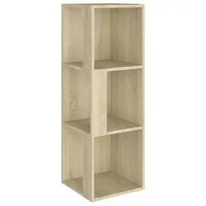 Berkfield Corner Cabinet Sonoma Oak 33x33x100 cm Engineered Wood