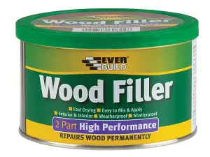 Everbuild 2PLITE14 2-Part High-Performance Wood Filler Light Stainable 1.4kg EVBHPWFL14K