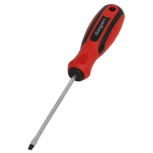 Sealey Screwdriver Slotted With Contoured Soft Grip Handle 3 x 75mm S01171