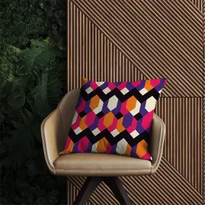 Coloured Abstract Pattern Outdoor Cushion 60cm x 60cm