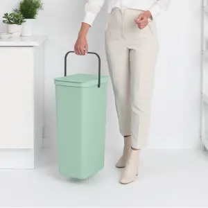 Brabantia Sort & Go Tall Jade Green Plastic Recycling bin - 40L Freestanding