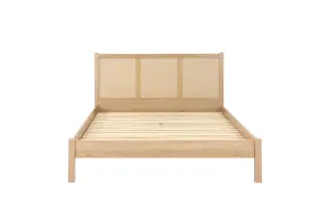 Birlea Croxley Double Rattan Bed Oak