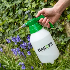 Hardys 1.5 Litre Garden Pressure Sprayer - Easy Hand Pump Action, Adjustable Nozzle, for Watering, Weed Control, Chemical Product