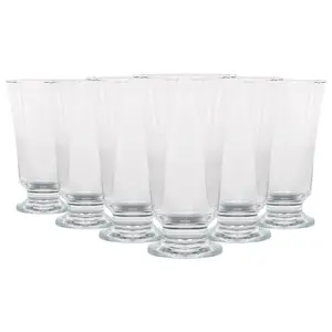 LAV Troya Glass Footed Tumblers - 150ml - Pack of 6