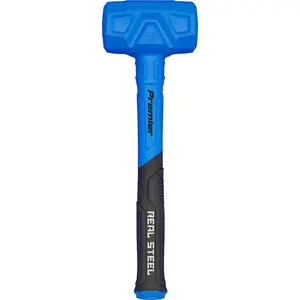 2.8lb Heavy-Duty Shot-Loaded Dead Blow Hammer with Soft Grip Handle