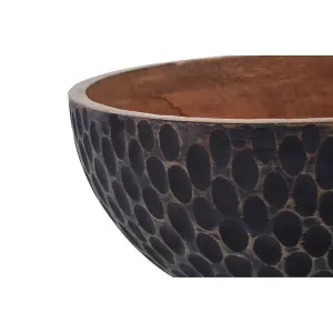 Interiors by Premier Kara Large Wooden Bowl