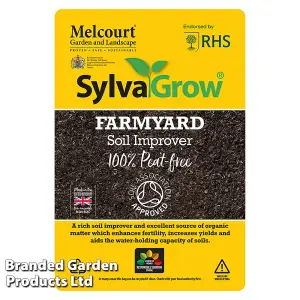 RHS Sylvagrow Peat Free - Farmyard Manure/Soil Improver - 50 Litre Bag x 1