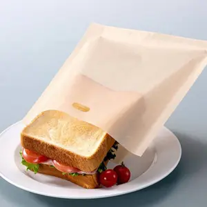 4 Reusable Toaster Bags Toastie Toast Pockets