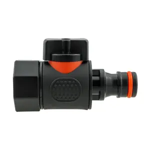 Garden Watering Hose/irrgation Flow Control Valve Male-femaleclick-Lock/Thread (Female Thread-Male Click-Lock)