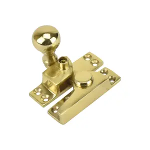 Sash Heritage Straight Arm Fastener Brass Ball Knob (Standard) - Polished Brass