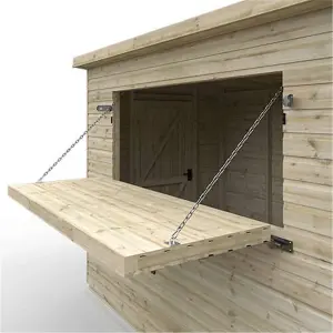 14ft x 10ft (4150mm x 2950mm) Horsforth Elite Pressure Treated Shiplap Pent Bar Shed