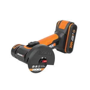 WORX WX801 20V 76mm Cordless Mini Cutter x1 2.0Ah Battery & Charger