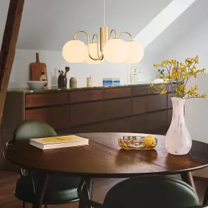 Nordlux Franca Indoor Pendant Light in Brass (Height) 19.5cm