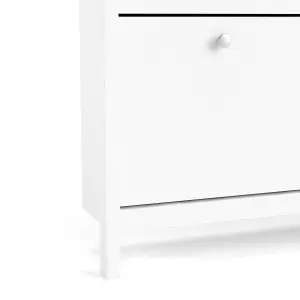 Madrid Shoe cabinet 4 Compartments in White