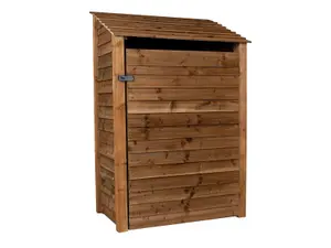 Wooden tool store, garden storage W-119cm, H-180cm, D-88cm - brown finish