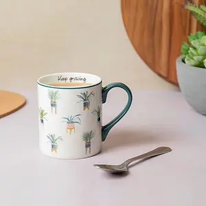 Mikasa Plant 280ml Straight-Sided Mug