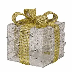 3pc Pre-Lit Christmas Present Box Decorations