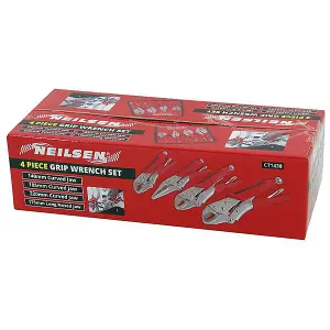 Wrench Set 4pc Rubber Grip Heavy Duty (Neilsen CT1438)