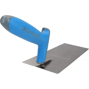 180 x 110mm Bucket Trowel Carbon Steel Soft-Grip Handle Cement Masonry Brickwork