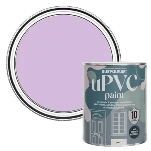 Rust-Oleum Violet Macaroon Matt UPVC Paint 750ml