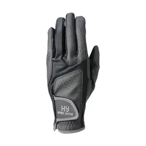 Hy5 Unisex Sport Active Riding Gloves Black/Grey (XS)