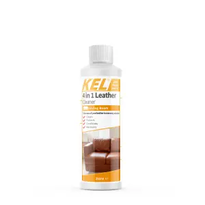 KEL - 4 in 1 Leather Cleaner, Premium Cleaner and Conditioner to Restore & Nourish Leather Furniture & Accessories - 250ml