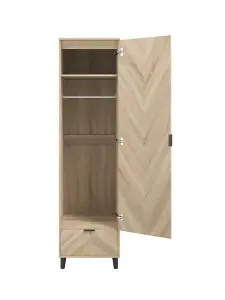 STOCKHOLM CHEVRON 1 DOOR WARDROBE