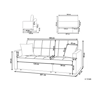 Beliani Modern Sofa Bed GLOMMA Black