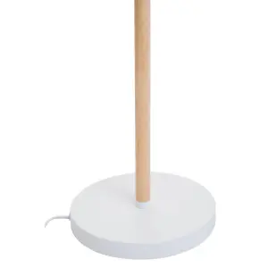 Interiors by Premier Matte White Floor Lamp, Easy to Assemble Bedside Table Light, Eco-friendly Lamp for Table, Living Room