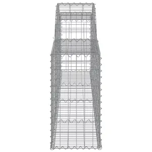 Berkfield Arched Gabion Baskets 20 pcs 300x30x60/80 cm Galvanised Iron