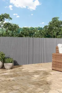 150cm W x 300cm L Garden Sunshade Privacy Fence Screen Panel Light Grey