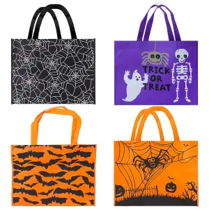 Halloween Shopper Bag Trick or Treat 40cm x 32cm Purple Trick Or Treat