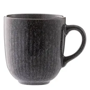 Mason Cash Set of 4 Reactive Linear Mug 400ml Black