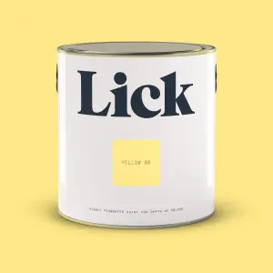 Lick Yellow 06 Eggshell Emulsion paint, 2.5L