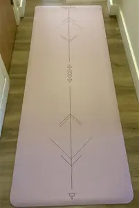 Eco Friendly Yoga Mat Natural Rubber Non Slip Premium Quality 68 X 183 X 0.4 cm