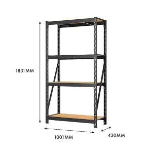 Rack 400 4 MDF Shelf Garage Storage Unit